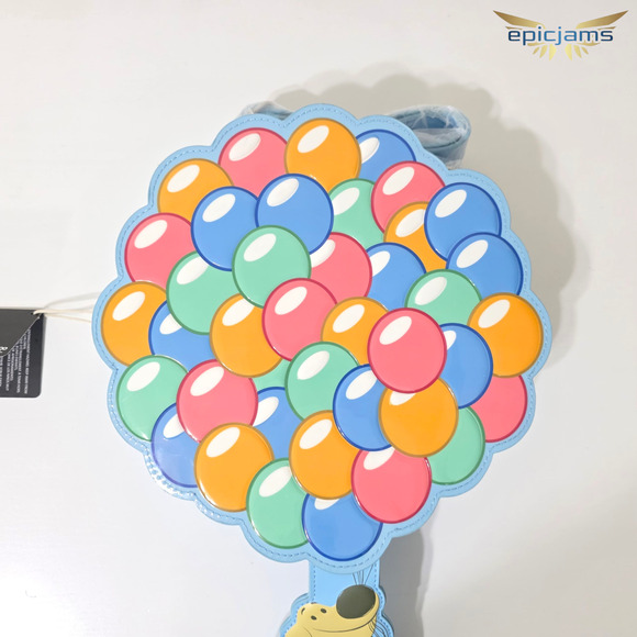 Loungefly Disney Pixar Up Dug Dog Balloons Crossbody Blue Bag New - Picture 4 of 5